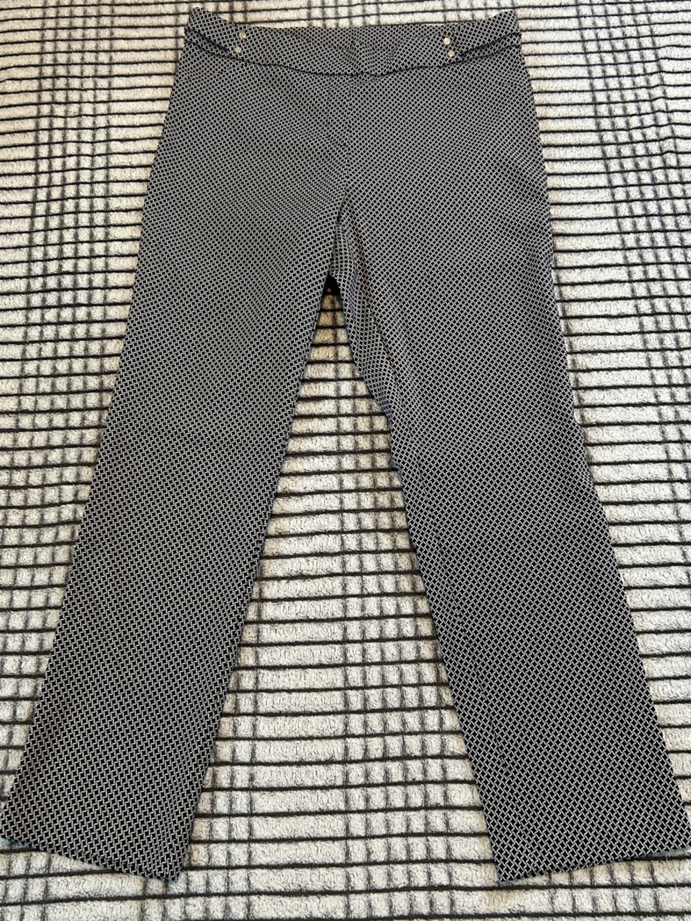 Rafaella Black & White Straight Leg Pants